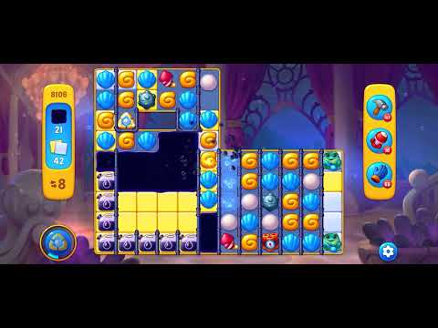 Fishdom level 8106 no boosters フィッシュダム