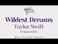 Wildest Dreams [Taylor's Version] (Original Key Karaoke) - Piano Instrumental Cover with Lyrics