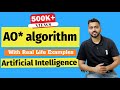 AO* algorithm in AI (artificial intelligence) in HINDI | AO* algorithm with example