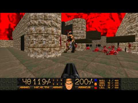 Doom - Revenant beats up Cyberdemon