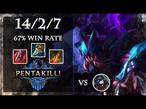Rek'Sai | Grandmaster | Jungle (JG) | Penta | EUNE | V11.5 | vs Kayn