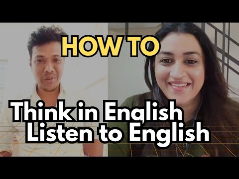 HOW TO Think in English, Listen English #learnenglish #youtube #speakenglishfluently #communication 