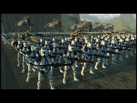 Can the 501st Cross the Bridge?! - Men of War: Star Wars Mod Battle Simulator