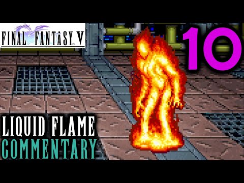 Final Fantasy V Walkthrough Part 10 - Liquid Flame Boss Battle & The Fire Crystal
