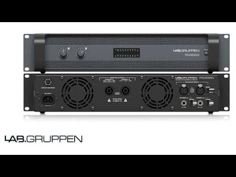 Labgruppen PDX 3000 Power Amplifier with DSP Control.