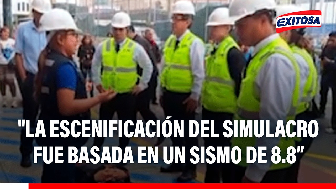 🔴🔵 Escenificación del simulacro fue basada en un sismo 8.8, indicó almirante
