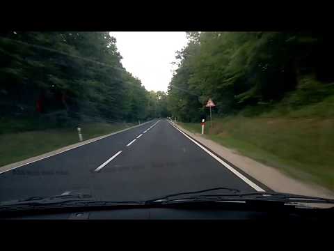 Driving from Pápa to Veszprém (Hungary)