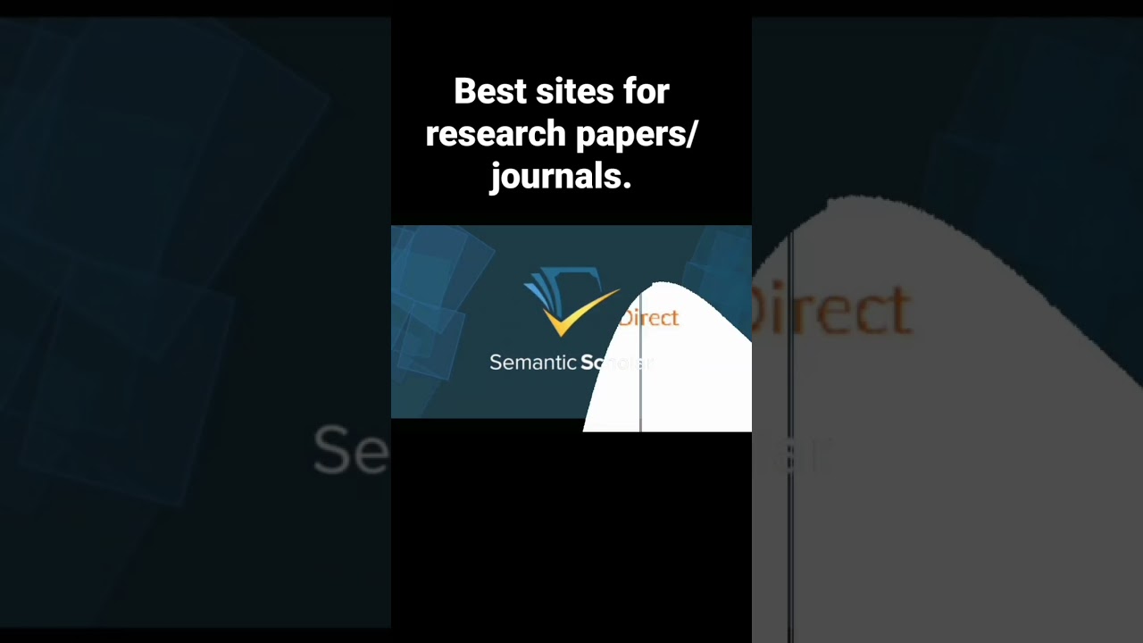 Best sites for finding research papers and journals.