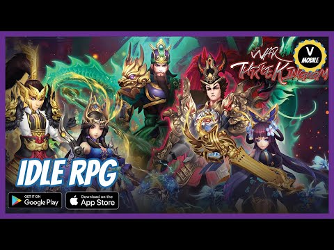War Three Kingdoms : Idle RPG mobile gameplay no commentary