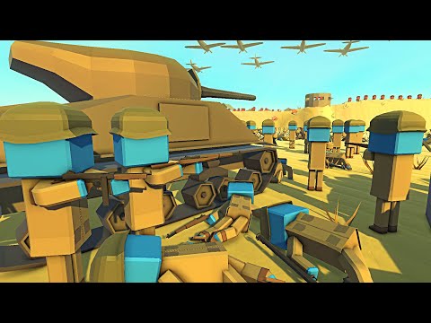 Allied Army INVADES Omaha D-DAY Beach! - Ancient Warfare 3: Battle Simulator