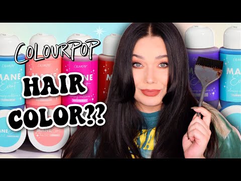 COLOURPOP 🌈 Mane Event Hair Color Test!