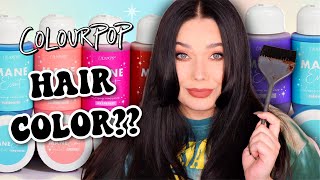 COLOURPOP 🌈 Mane Event Hair Color Test!