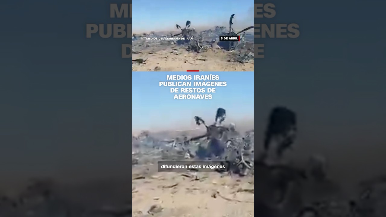 Medios iraníes publican imágenes de restos de aeronaves