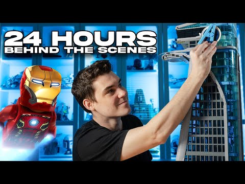 Building The LEGO Avengers Tower In 24 Hours! (MandR Vlog)