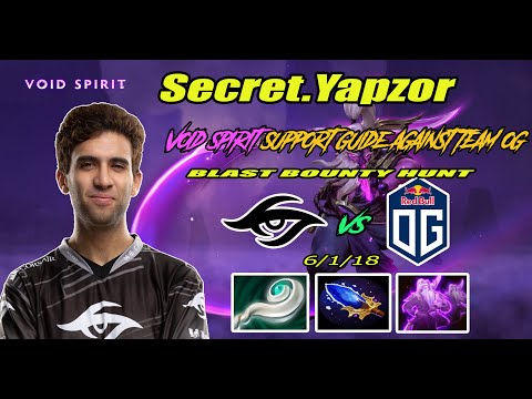 Secret.Yapzor [Void Spirit] 98% Aether Remnant Support Guide Pro Play againts Team OG