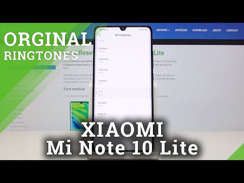 How to Set Up Ringtone in XIAOMI Mi Note 10 Lite - Ringtone List