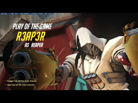 POTG! SPIRIT INSANE REAPER GAMEPLAY OVERWATCH SEASON 28 TOP 500