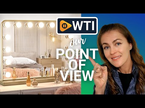 Keonjinn Gold Vanity Mirror with Lights - WTI product video review