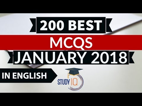 200 Best current affairs MCQ January 2018 (English) - IBPS PO/SSC CGL/UPSC/PCS/KVS/IAS/RBI/Railways