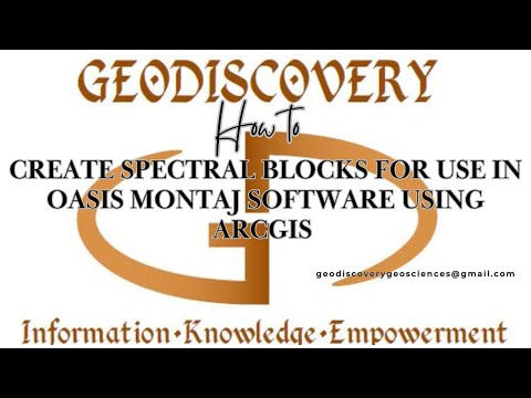 Creating spectral blocks for use in Oasis montaj software using ArcGIS