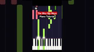 The Way We Were - Barbra Streisand - Piano Notes
