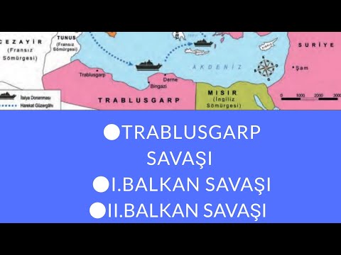 ●Trablusgarp Savaşı  ●I.Balkan Savaşı  ●II.Balkan Savaşı