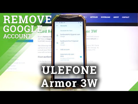 How to Logout from Gmail Account in Ulefone Armor 3W - Remove Gmail Account