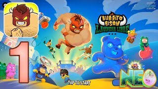 Burrito Bison: Launcha Libre Gameplay Walkthrough Part 1 - I Like Lucha! (iOS, Android)