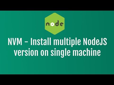 Nvm Node Version Manager Installing Multiple Node Version On Single Machine