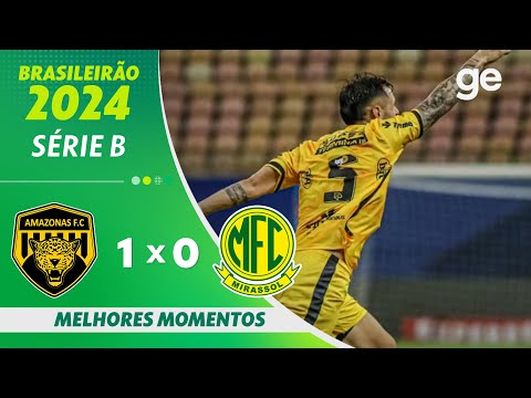 Gols e lances de Amazonas x Mirassol