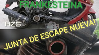 CAMBIAR JUNTA DE ESCAPE DE MOTONETA | Reviví la DS150! Frankesteina