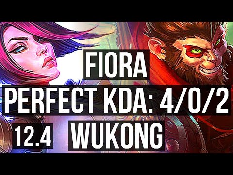 FIORA vs WUKONG (TOP) | 2.5M mastery, 4/0/2, 500+ games | NA Master | 12.4