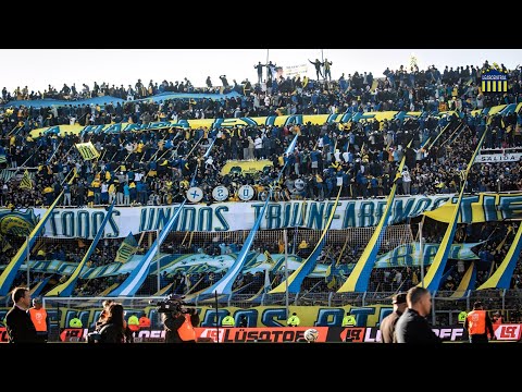 "RECIBIMIENTO ROSARIO CENTRAL VS NEWELLS - TORNEO CLAUSURA 2025." Barra: Los Guerreros &bull; Club: Rosario Central