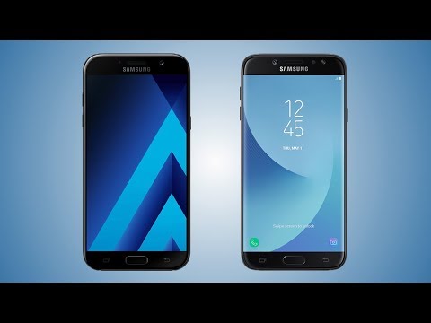 Samsung Galaxy A7 2017 vs Galaxy J7 2017 - Comparison video
