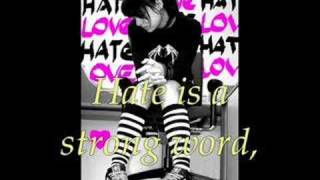 Hate ( i really dont like you)-plain white t&#39;s (lyrics)