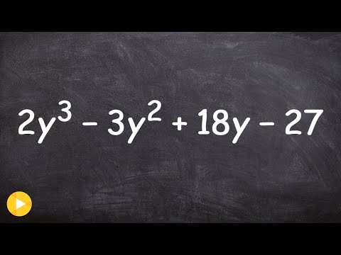 The easy way to factor a polynomial with four terms grouping