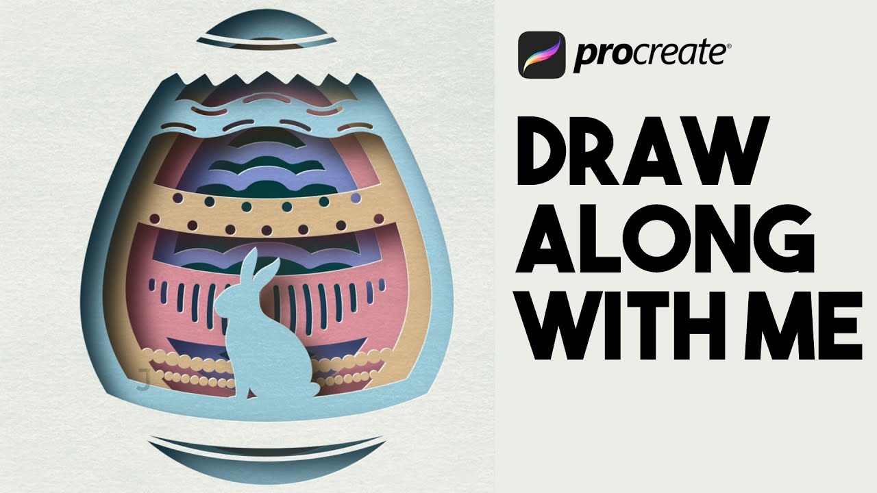 EASTER CUT OUT - Procreate tutorial #69