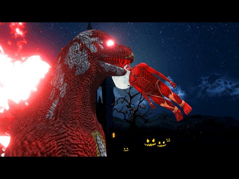 Unstoppable Red Godzilla Marches to Colossal Titan - Animal Revolt Battle Simulator