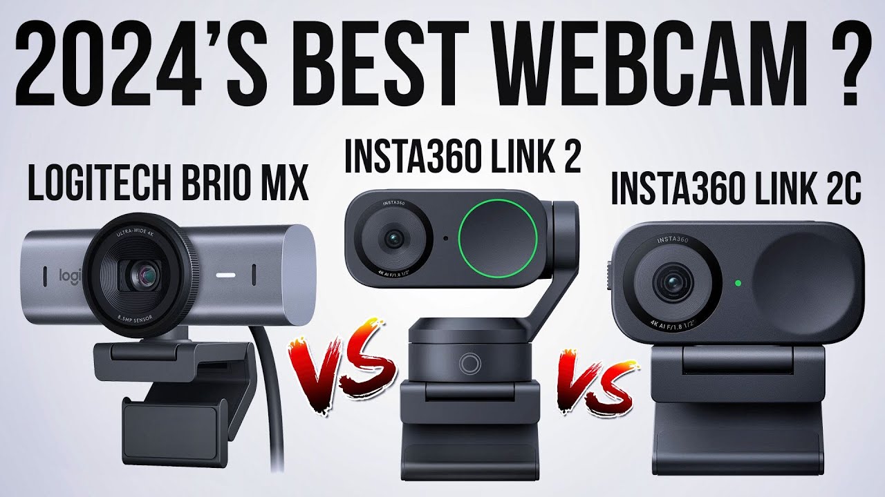 2024's Best 4K Webcam? Logitech Brio MX vs Insta360 Link 2 vs Link 2C (In-Depth Comparison)