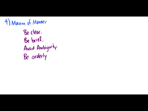 [Introduction to Linguistics] Gricean Maxims, Implicature, and Presupposition