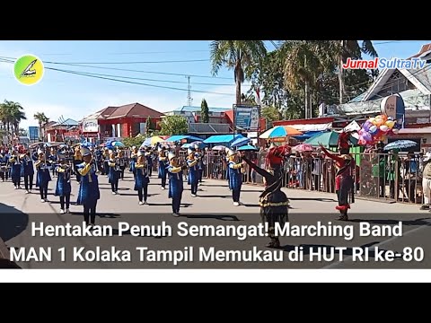 Hentakan Penuh Semangat! MAN 1 Kolaka Tampil Memukau di HUT RI ke-80