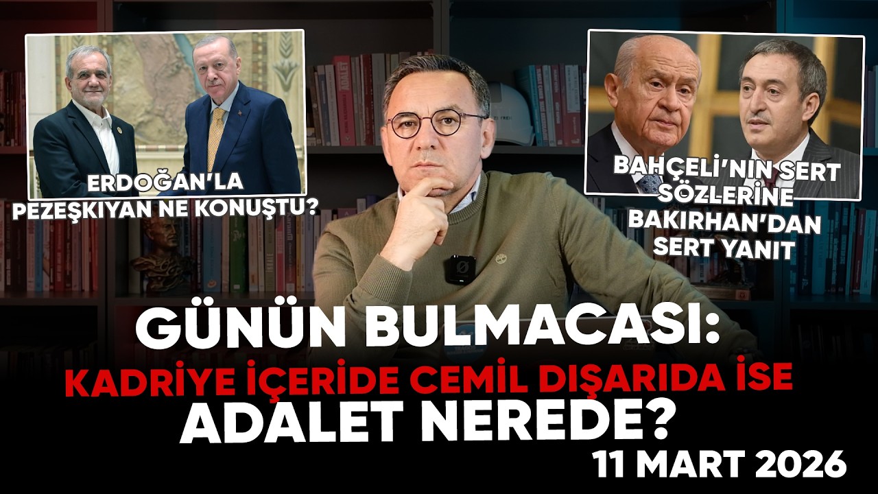 Deniz Zeyrek: "Günün bulmacası: Kadriye içeride Cemil dışarıda ise ADALET NEREDE?" #adalet