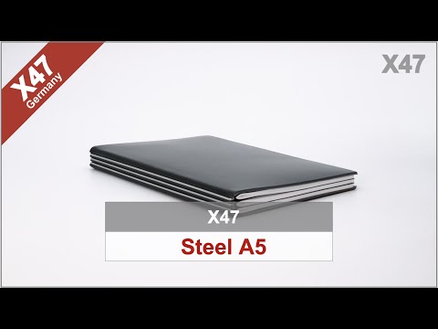 X47 | STEEL A5 - Puristic Calendars and Notebooks (X47-014)