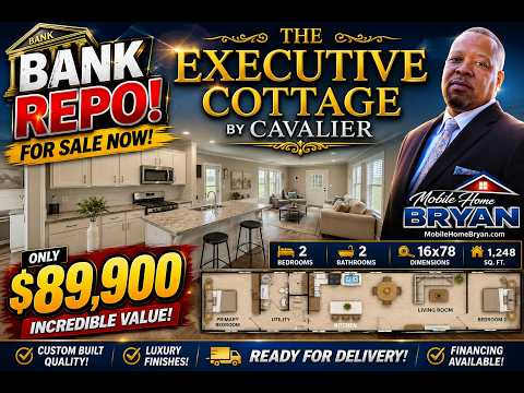 BANK REPO! 2021 Cavalier Executive Cottage | Luxury 2 Bed 2 Bath | ONLY $89,900
