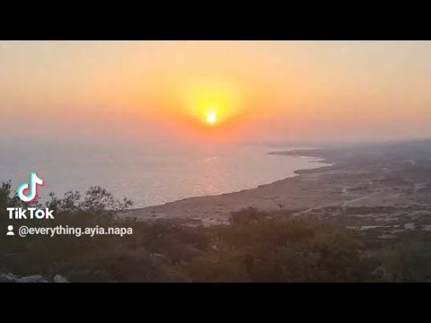 The best place to watch the sunset, the top of Cape Greco.