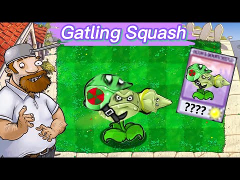 PVZ1 discover: Gatling Squash❗❗❗ - HARD MODE MOD PvZ Plus
