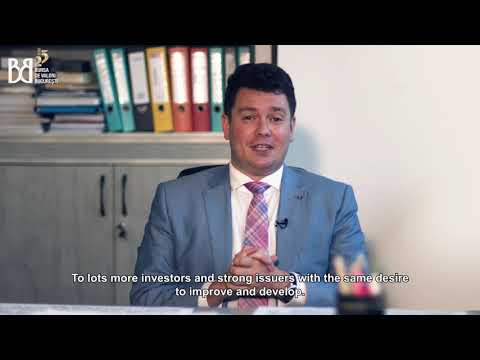 Cosmin Ghita, CEO Nuclearelectrica anniversary message for 25 years of Bucharest Stock Exchange