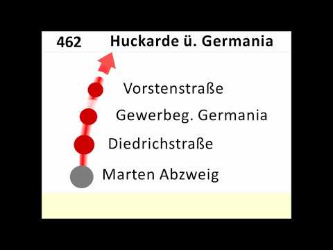 DSW21 Ansagen Bus 462 Barop - Huckarde