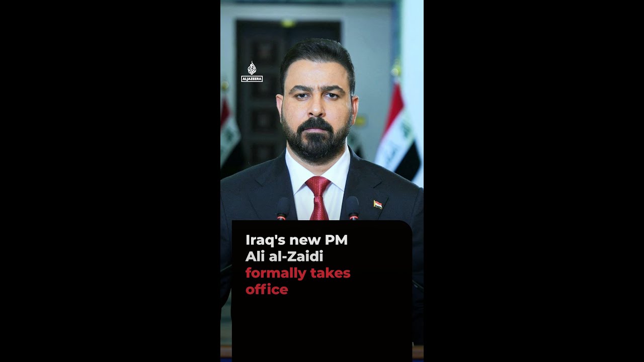 Video | Iraq's new PM Ali al-Zaidi formally takes over