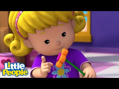 Emma Picks Too Many Flowers| Preschool Learning | Little People Fisher Price - Kids TV Series, Kingdom Kids Zone - Little People - Fisher Price
